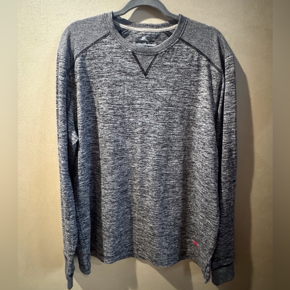 Tommy Bahama Charcoal Heather Long Sleeve Shirt  Size L NWOT